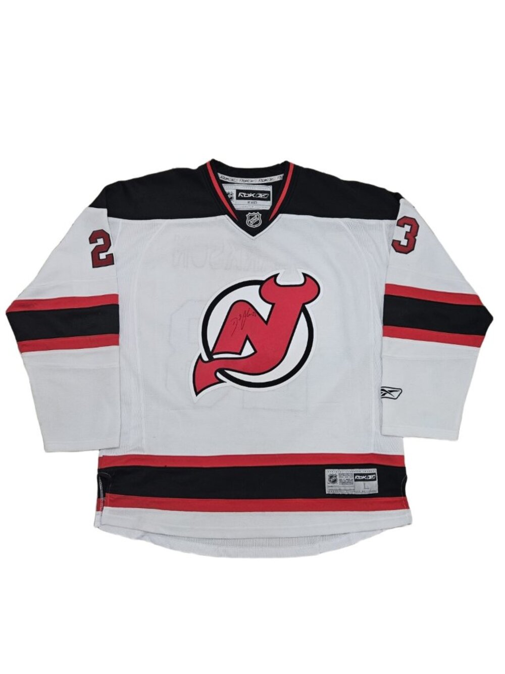 David Clarkson Signed New Jersey Devils Reebok Jersey L